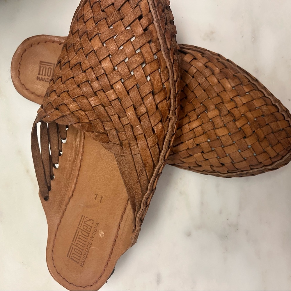 Mohinders Brown Woven Leather perfect summer shoe